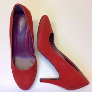 Liz Claiborne Suede Pumps Red  8.5
